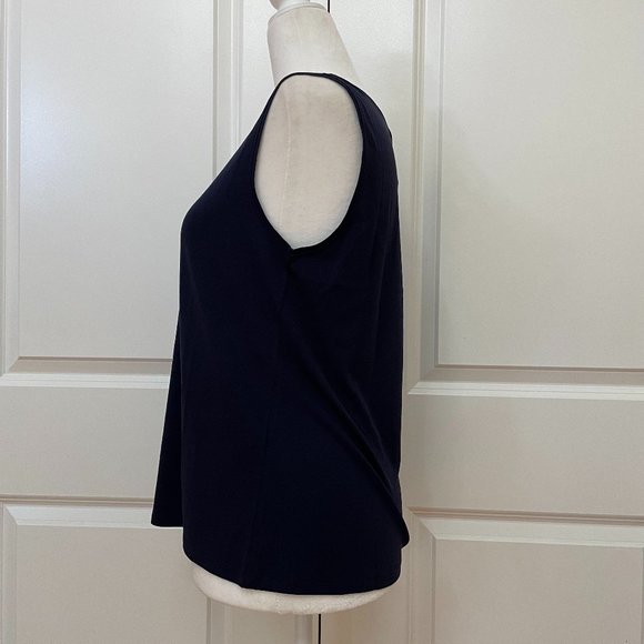 Stretch Silk Jersey Scoop Neck Tank - Picture 4 of 7